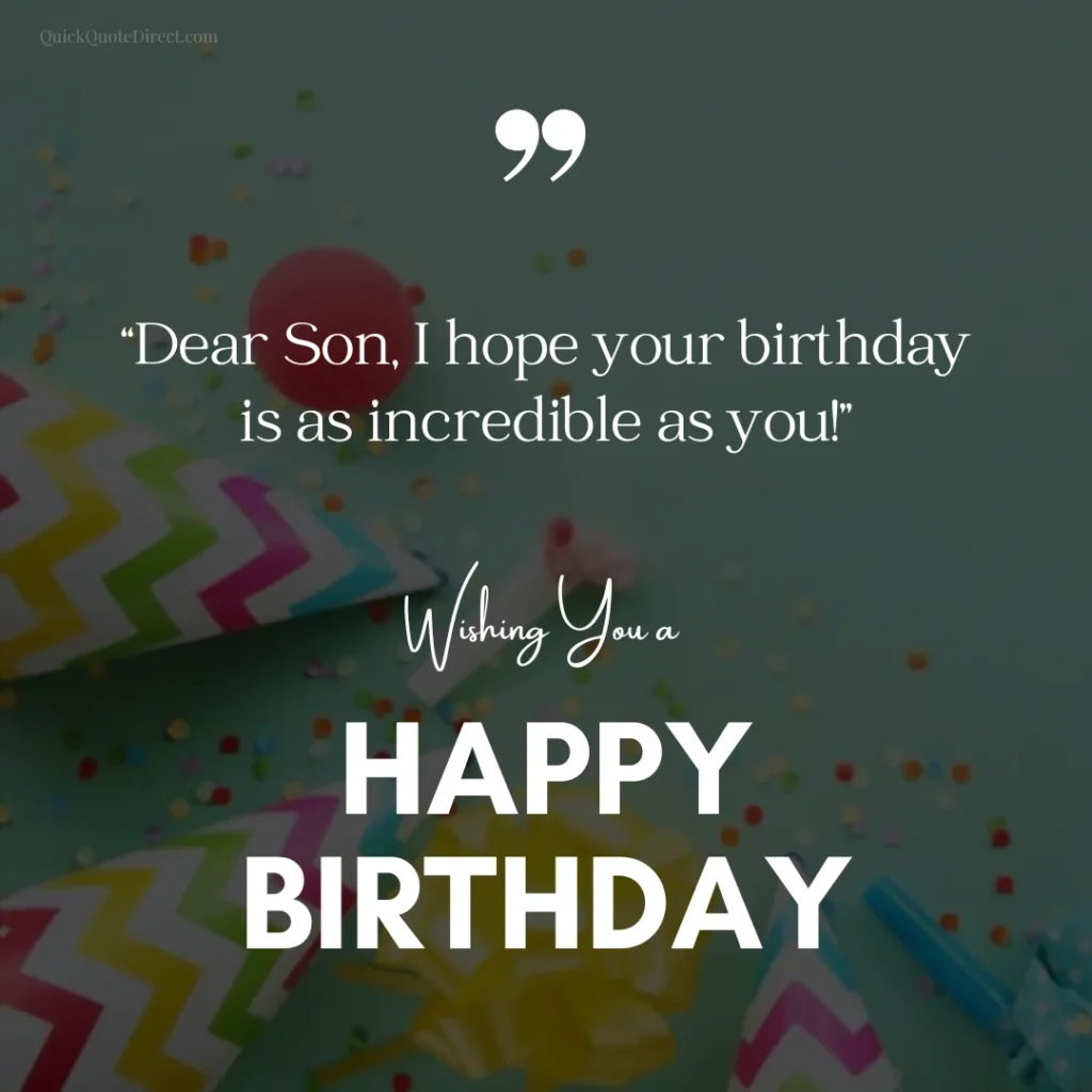 Heart Touching Birthday Quotes for Son