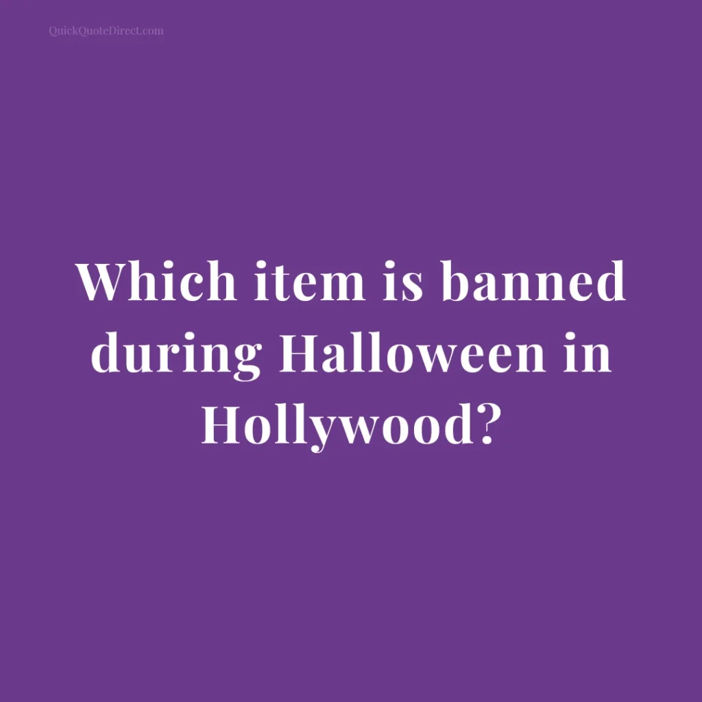 Halloween Trivia Questions