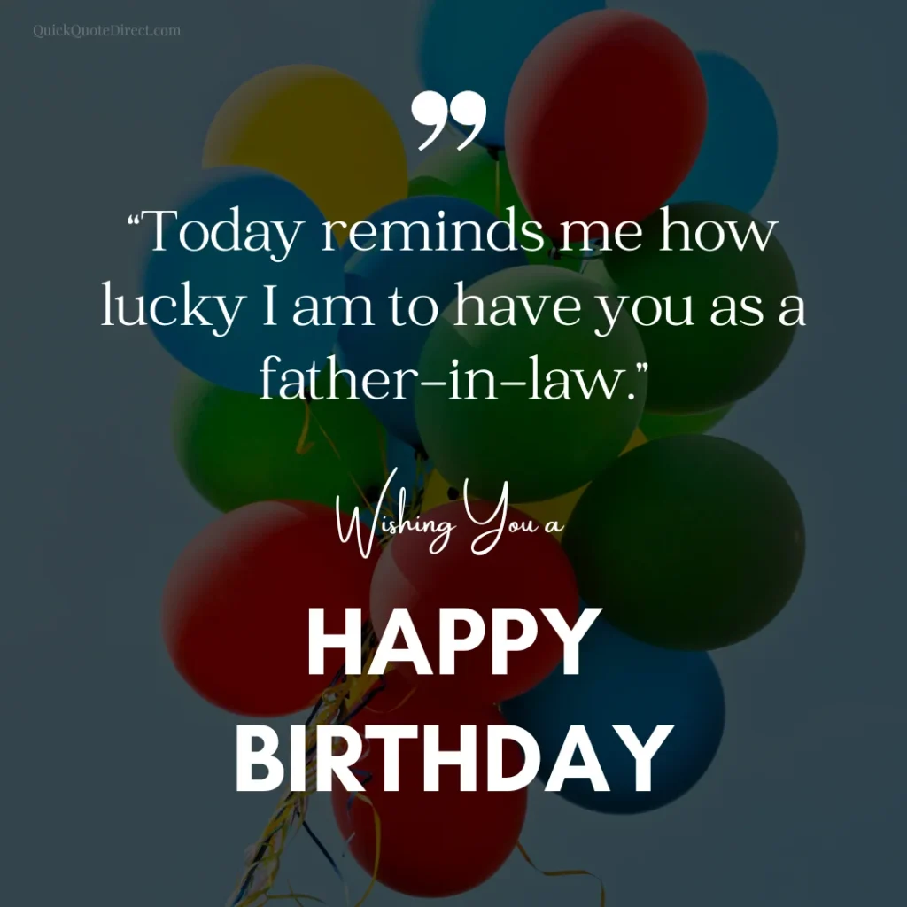 Birthday Wishes for Father in Law